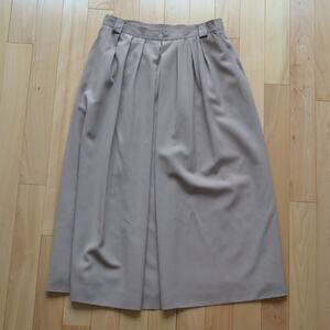 Lands End Pleated Maxi Skirt Size 14